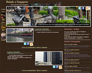 Balade a Singapour Website